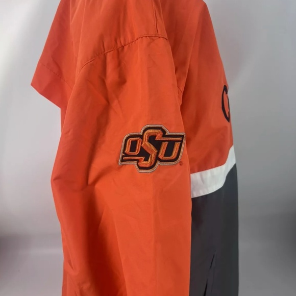 Oklahoma State University Cowboys Franchise Club Pullover Windbreaker Jacket XL - Picture 2 of 3
